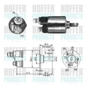 6646316 Elektromagnetický spínač pre żtartér HOFFER