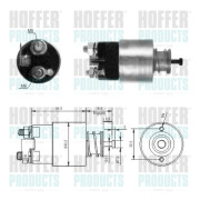 46317 Elektromagnetický spínač pre żtartér HOFFER