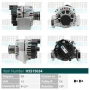 H5515034 Alternátor HOFFER