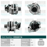 H5520116 Alternátor HOFFER