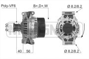 210161A Alternátor OEM MESSMER