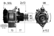 210267A Alternátor OEM MESSMER