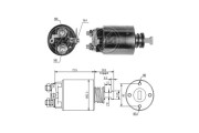 ZM583 Elektromagnetický spínač pre żtartér OEM MESSMER