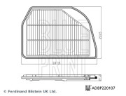 ADBP220107 Vzduchový filter BLUE PRINT