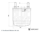 ADBP230057 Palivový filter BLUE PRINT