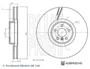 ADBP430145 Brzdový kotúč BLUE PRINT