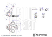 ADBP860172 Zvislý/nosný čap BLUE PRINT