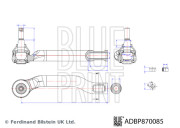 ADBP870085 Hlava/čap spojovacej tyče riadenia BLUE PRINT