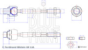 ADBP870094 Axiálny čap tiahla riadenia BLUE PRINT