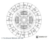 ADM53137 Spojková lamela BLUE PRINT