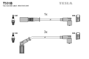 T551B Sada zapaľovacích káblov TESLA