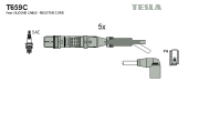 T659C Sada zapaľovacích káblov TESLA