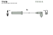 T767B Sada zapaľovacích káblov TESLA