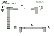 T806C Sada zapaľovacích káblov original TESLA