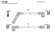 T974B Sada zapaľovacích káblov TESLA