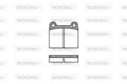 P1063.00 Sada brzdových platničiek kotúčovej brzdy WOKING
