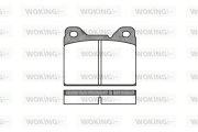 P1813.00 Sada brzdových platničiek kotúčovej brzdy WOKING