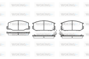 P0523.12 Sada brzdových platničiek kotúčovej brzdy WOKING