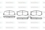 P0873.02 Sada brzdových platničiek kotúčovej brzdy WOKING