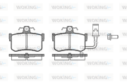 P3513.01 Sada brzdových platničiek kotúčovej brzdy WOKING