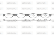 P3953.04 Sada brzdových platničiek kotúčovej brzdy WOKING