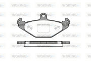 P2453.20 Sada brzdových platničiek kotúčovej brzdy WOKING