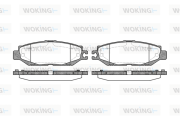 P5573.00 Sada brzdových platničiek kotúčovej brzdy WOKING