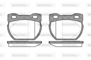 P4843.00 Sada brzdových platničiek kotúčovej brzdy WOKING