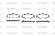 P9653.02 Sada brzdových platničiek kotúčovej brzdy WOKING