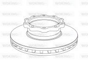 NSA1038.20 Brzdový kotúč WOKING