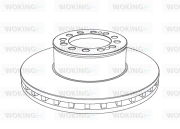 NSA1046.20 Brzdový kotúč WOKING