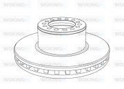 NSA1055.20 Brzdový kotúč WOKING