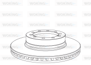 NSA1071.20 Brzdový kotúč WOKING