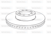 NSA1075.20 Brzdový kotúč WOKING