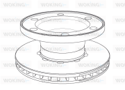 NSA1076.20 Brzdový kotúč WOKING
