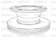 NSA1124.20 Brzdový kotúč WOKING