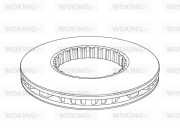 NSA1146.20 Brzdový kotúč WOKING