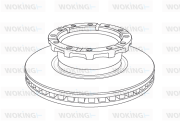 NSA1159.20 Brzdový kotúč WOKING