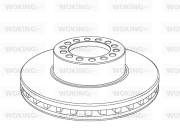 NSA1175.20 Brzdový kotúč WOKING