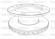 NSA1187.20 Brzdový kotúč WOKING