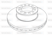 NSA1188.20 Brzdový kotúč WOKING