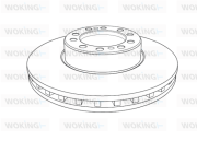 NSA1193.20 Brzdový kotúč WOKING