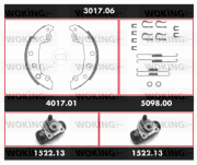 3017.06 Sada bŕzd, Bubnová brzda Precision Kit WOKING