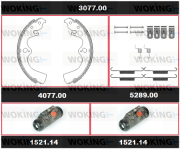 3077.00 Sada bŕzd, Bubnová brzda Precision Kit WOKING