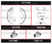 3117.00 Sada bŕzd, Bubnová brzda Precision Kit WOKING