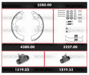 3380.00 Sada bŕzd, Bubnová brzda Precision Kit WOKING