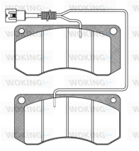JSA 3583.41 Sada brzdových platničiek kotúčovej brzdy WOKING