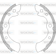 Z4004.00 Brzdové čeľuste WOKING