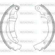 Z4006.00 Brzdové čeľuste WOKING