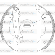 Z4038.00 Brzdové čeľuste WOKING